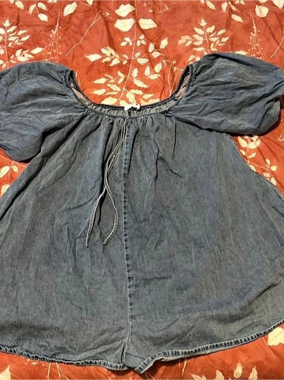 denim romper